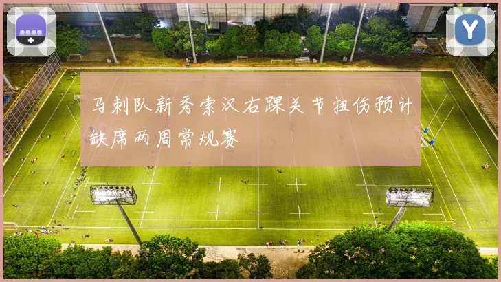 马刺队新秀索汉右踝关节扭伤预计缺席两周常规赛